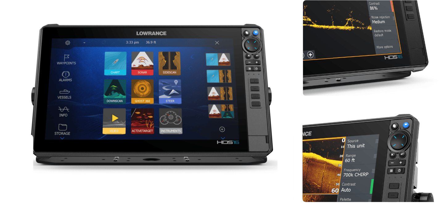 Lowrance HDS PRO Fishfinders and Chartplotters with C-MAP DISCOVER OnBoard
