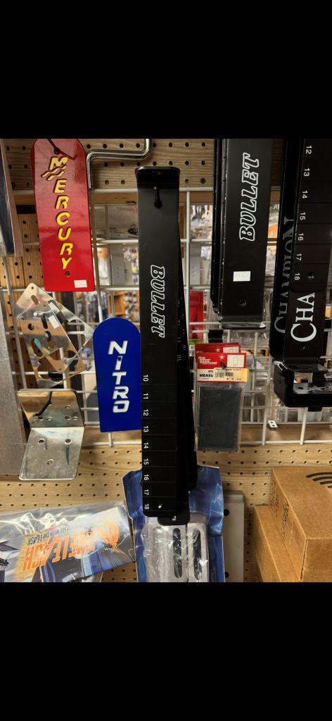 Bass Boat Brand Measuring Boards