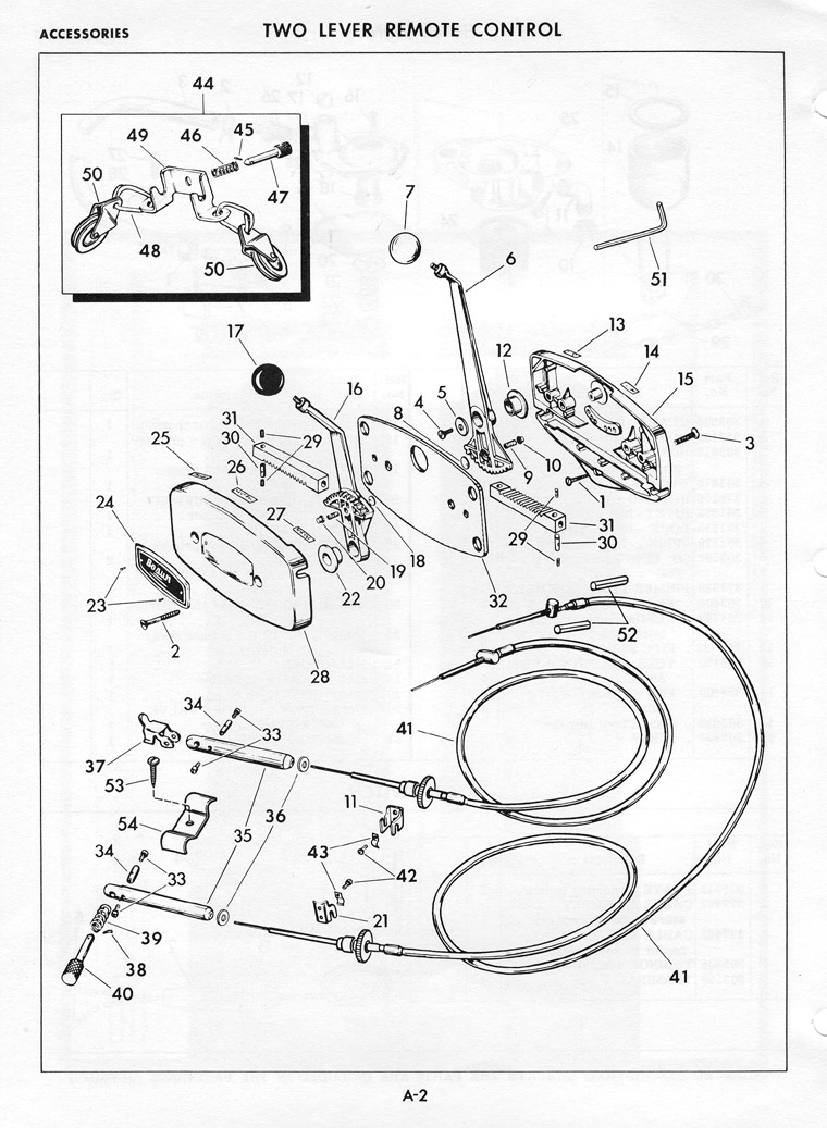 OMC Evinrude Johnson Cable