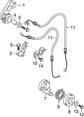 OMC Evinrude Johnson Cable Assembly Throttle