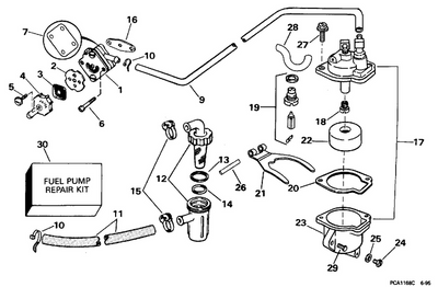 OMC Evinrude Johnson Float Valve and Seat