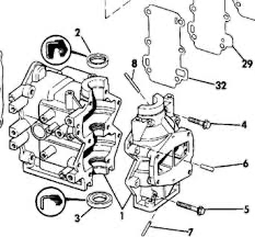 OMC Evinrude Johnson  Motor Tube Bracket