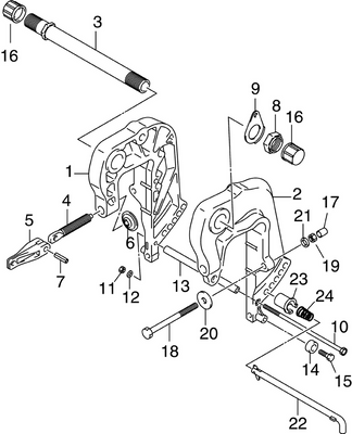 OMC Evinrude Johnson Pin Assembly Tilt
