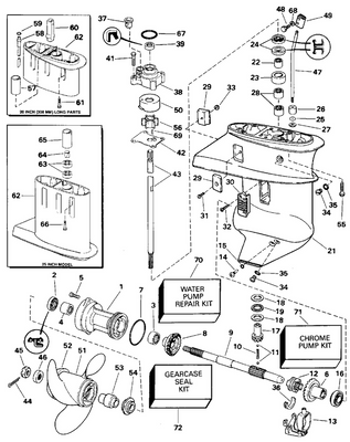 OMC Evinrude Johnson Housing Seal Assembly