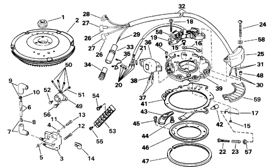 OMC Evinrude Johnson Hook Assembly