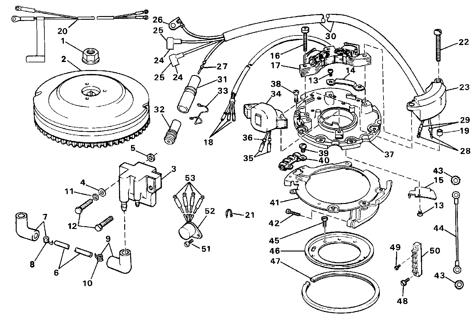 OMC Evinrude Johnson Ignition Assembly
