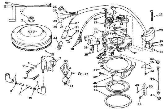OMC Evinrude Johnson Ignition Assembly