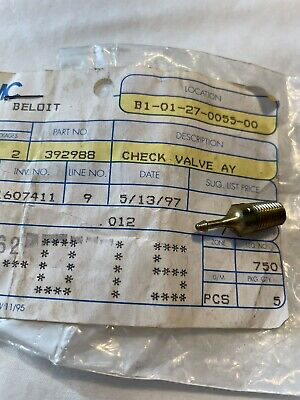 OMC Evinrude Johnson Check Valve