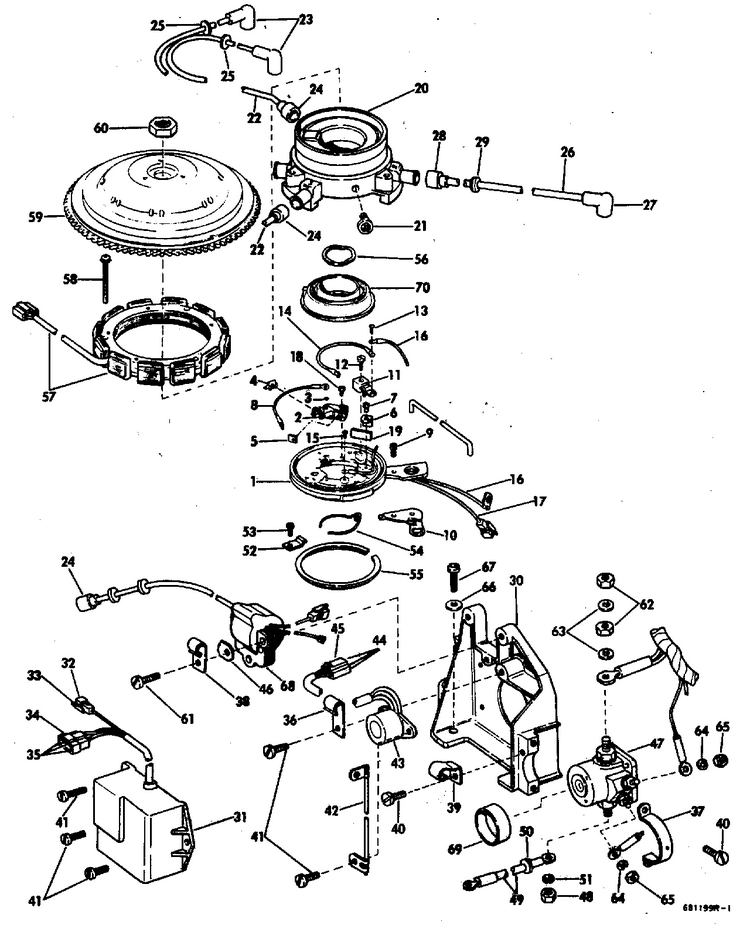 OMC Evinrude Johnson Start Solenoid Assembly