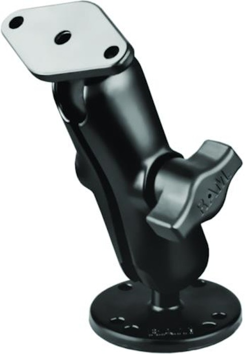 RAM Mounts 1in. Ball Mount With Double Socket Arm & Round Base