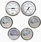 Faria Chesapeake White Stainless Stell Gauges