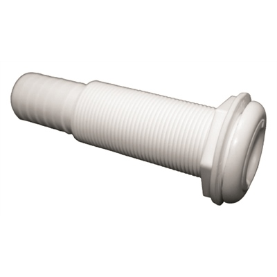 T-H Marine Straight Thru-Hull Connectors-Plastic and Chrome Plated