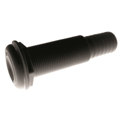 T-H Marine Straight Thru-Hull Connectors-Plastic and Chrome Plated
